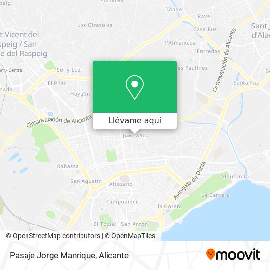 Mapa Pasaje Jorge Manrique