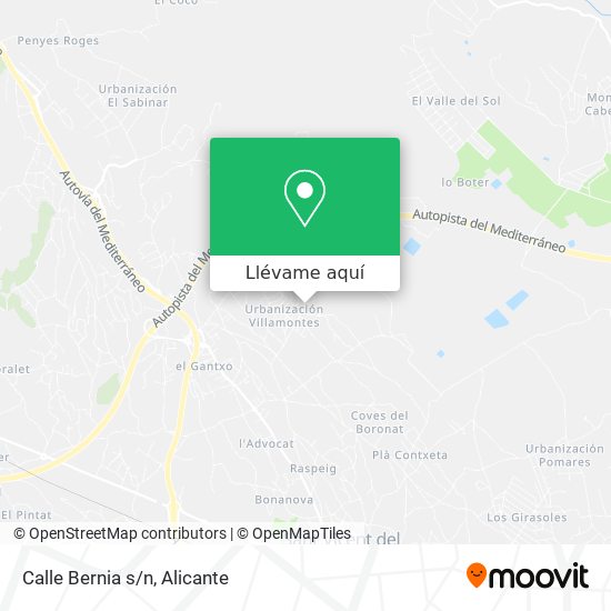 Mapa Calle Bernia s/n