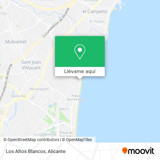 Mapa Los Altos Blancos