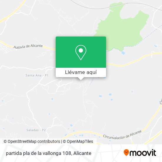 Mapa partida pla de la vallonga 108