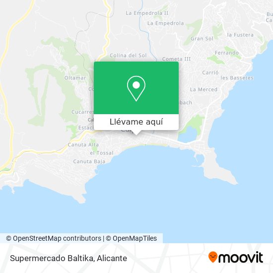 Mapa Supermercado Baltika