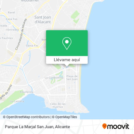 Mapa Parque La Marjal San Juan