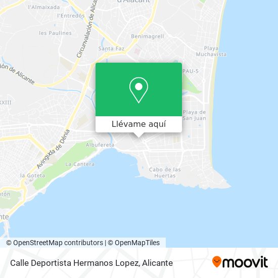 Mapa Calle Deportista Hermanos Lopez