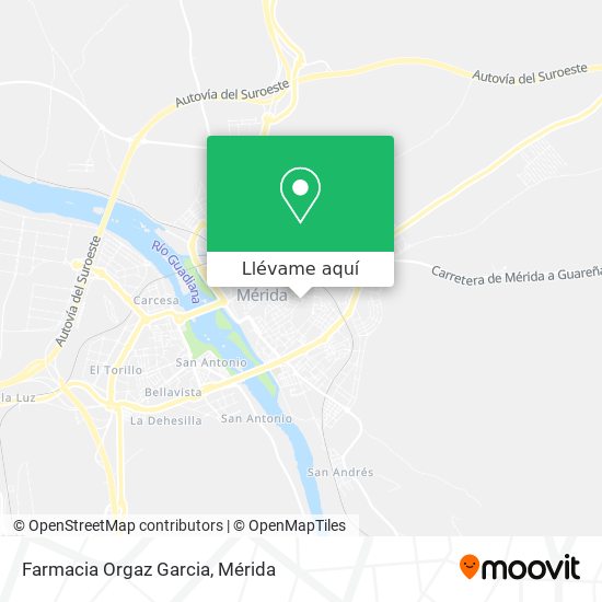 Mapa Farmacia Orgaz Garcia