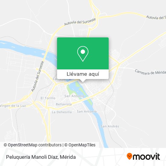Mapa Peluquería Manoli Díaz