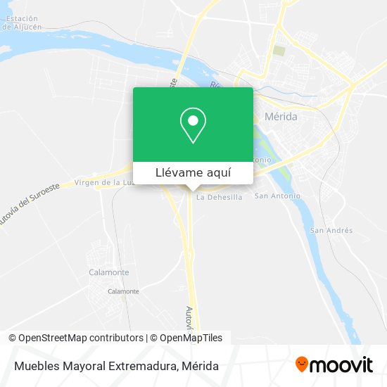 Mapa Muebles Mayoral Extremadura