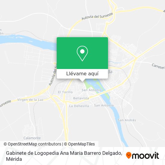 Mapa Gabinete de Logopedia Ana María Barrero Delgado