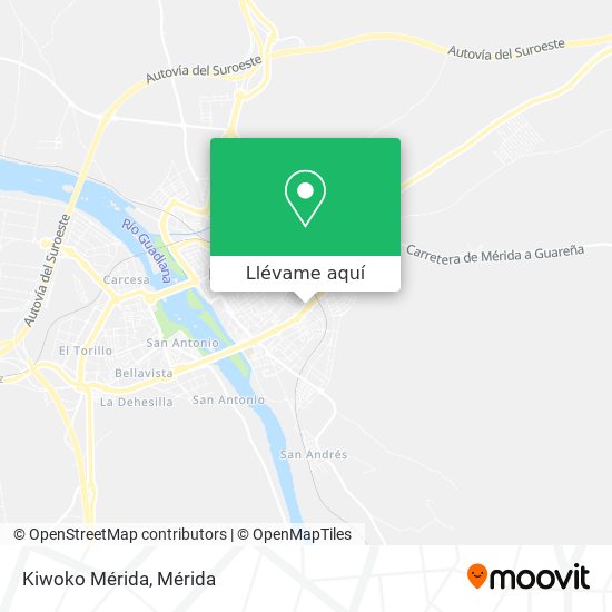 Mapa Kiwoko Mérida