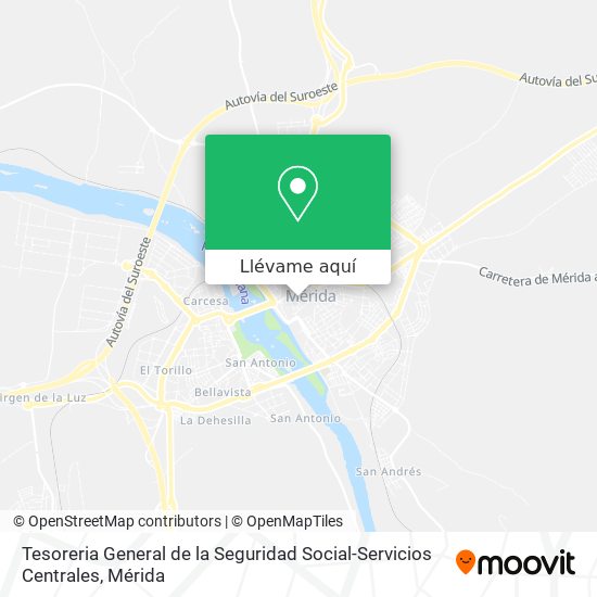 Mapa Tesoreria General de la Seguridad Social-Servicios Centrales