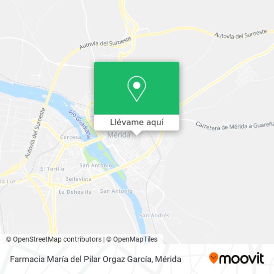 Mapa Farmacia María del Pilar Orgaz García