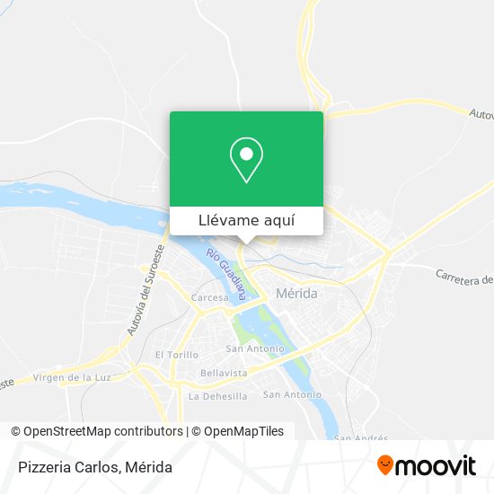 Mapa Pizzeria Carlos