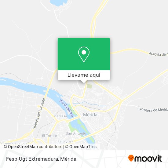 Mapa Fesp-Ugt Extremadura