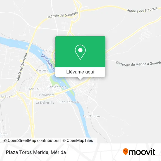Mapa Plaza Toros Merida