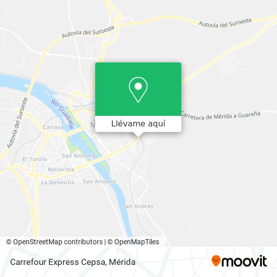 Mapa Carrefour Express Cepsa