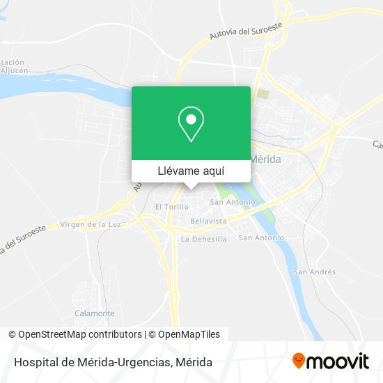 Mapa Hospital de Mérida-Urgencias