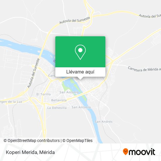 Mapa Koperi Merida