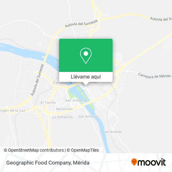 Mapa Geographic Food Company