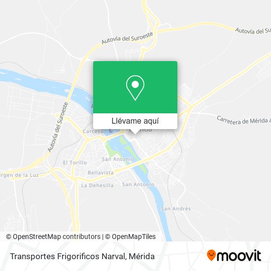 Mapa Transportes Frigorificos Narval