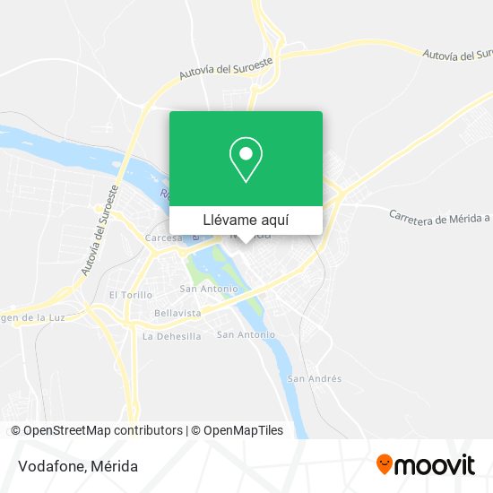 Mapa Vodafone