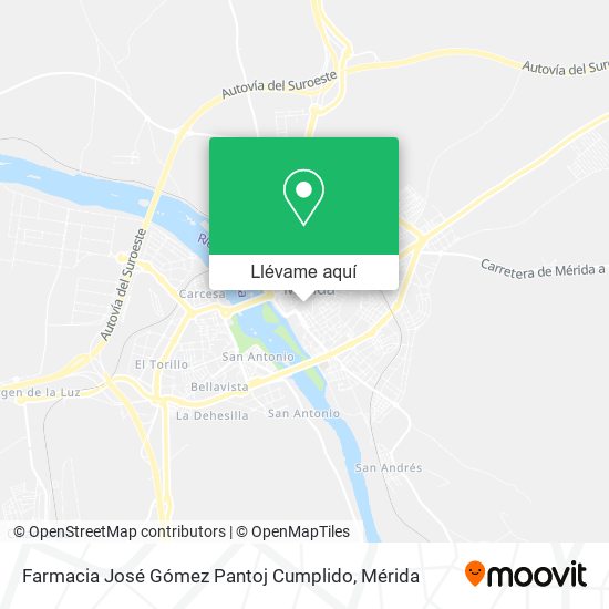 Mapa Farmacia José Gómez Pantoj Cumplido