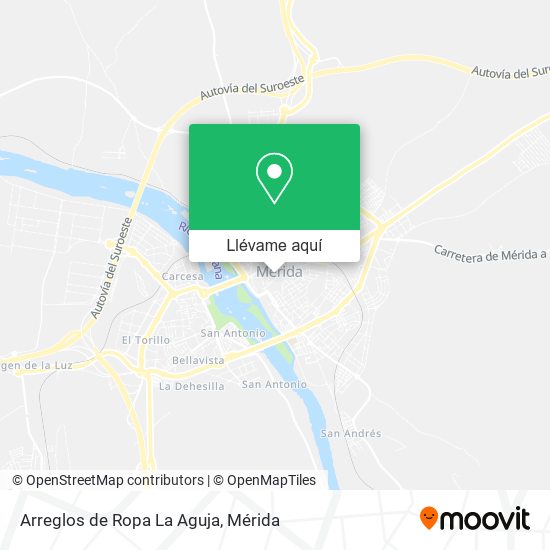 Mapa Arreglos de Ropa La Aguja