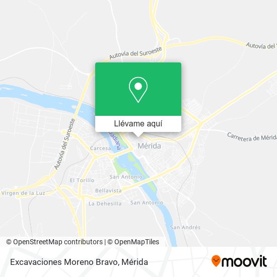 Mapa Excavaciones Moreno Bravo