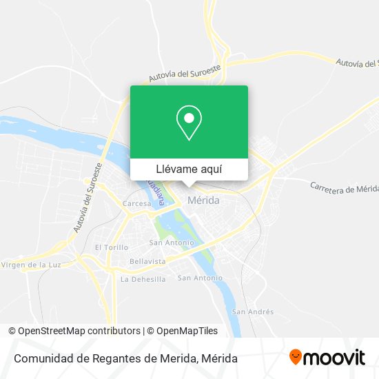 Mapa Comunidad de Regantes de Merida