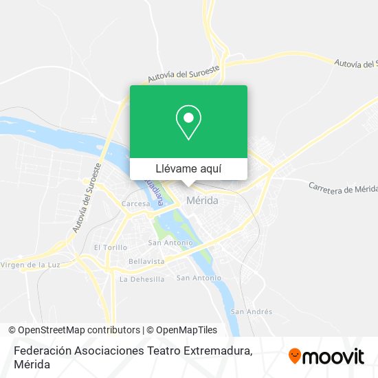 Mapa Federación Asociaciones Teatro Extremadura