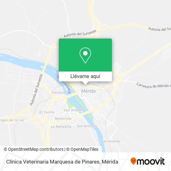 Mapa Clínica Veterinaria Marquesa de Pinares