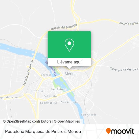 Mapa Pasteleria Marquesa de Pinares
