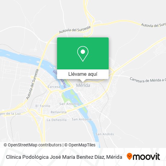 Mapa Clínica Podológica José María Benítez Díaz