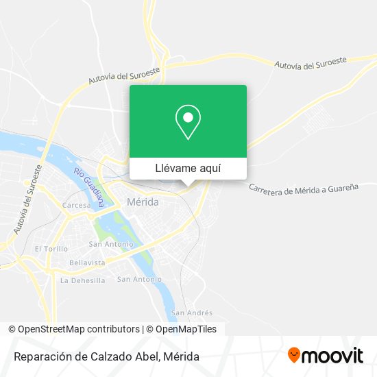 Mapa Reparación de Calzado Abel