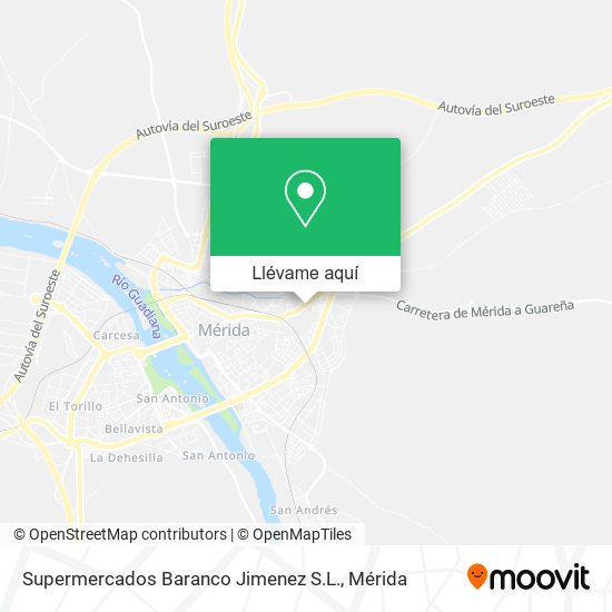 Mapa Supermercados Baranco Jimenez S.L.