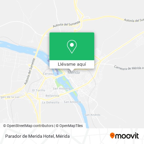 Mapa Parador de Merida Hotel