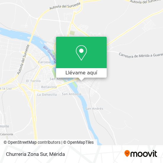 Mapa Churreria Zona Sur