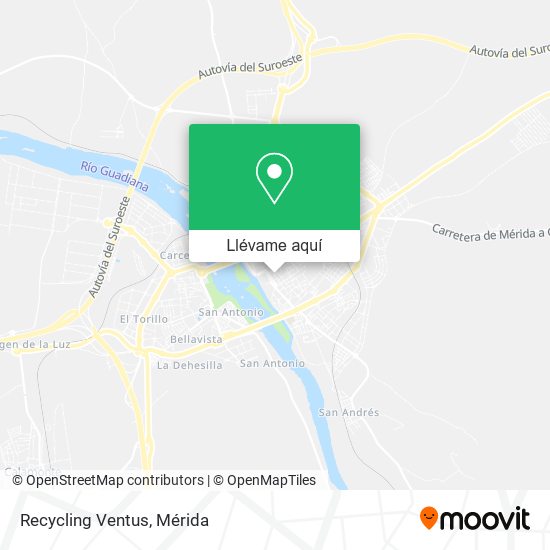 Mapa Recycling Ventus