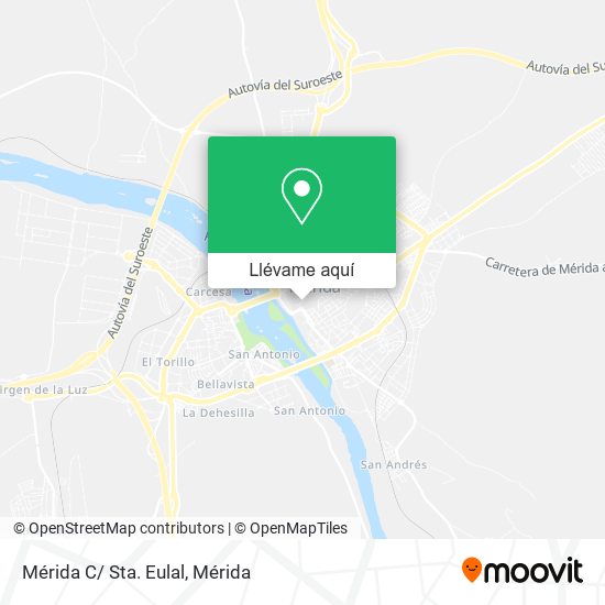 Mapa Mérida C/ Sta. Eulal