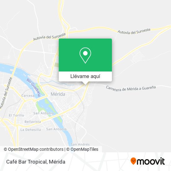 Mapa Café Bar Tropical