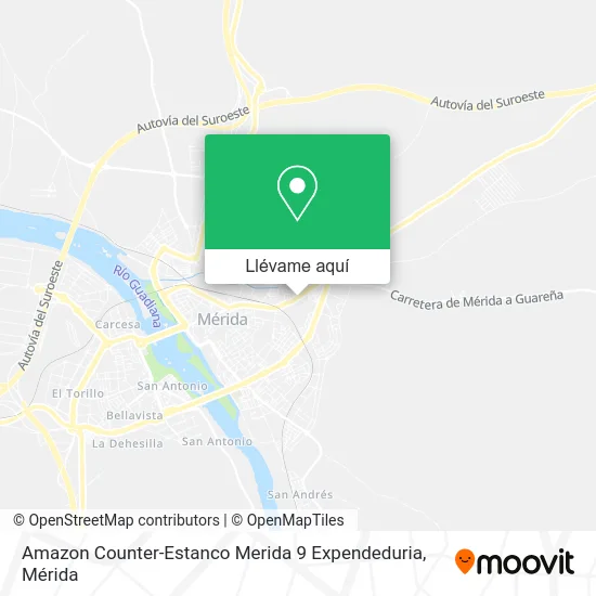 Mapa Amazon Counter-Estanco Merida 9 Expendeduria