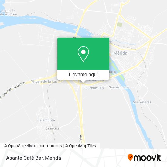 Mapa Asante Café Bar