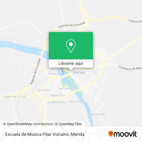 Mapa Escuela de Música Pilar Vizcaíno