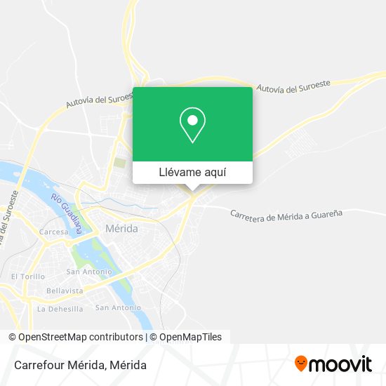 Mapa Carrefour Mérida