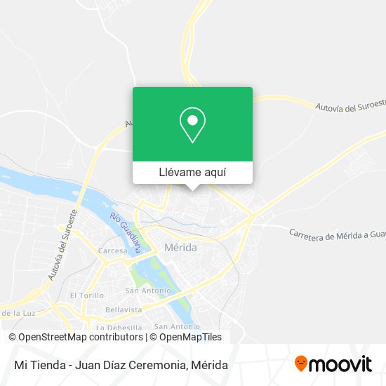 Mapa Mi Tienda - Juan Díaz Ceremonia