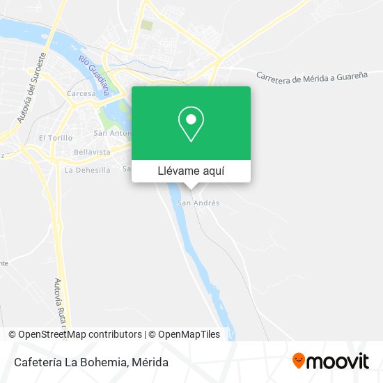 Mapa Cafetería La Bohemia