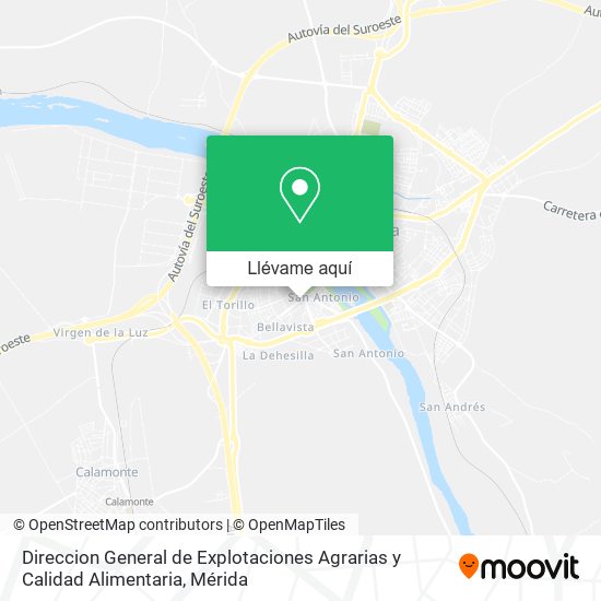 Mapa Direccion General de Explotaciones Agrarias y Calidad Alimentaria