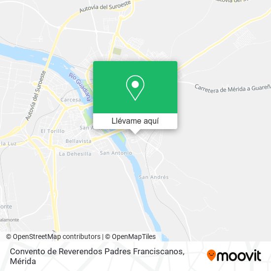 Mapa Convento de Reverendos Padres Franciscanos