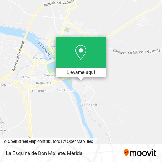 Mapa La Esquina de Don Mollete