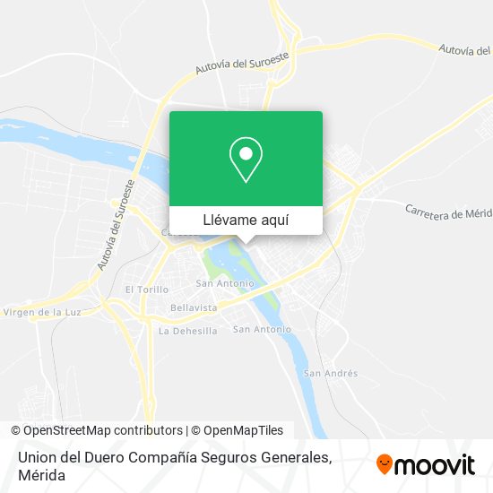 Mapa Union del Duero Compañía Seguros Generales