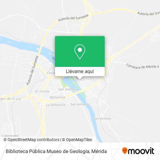 Mapa Biblioteca Pública Museo de Geología
