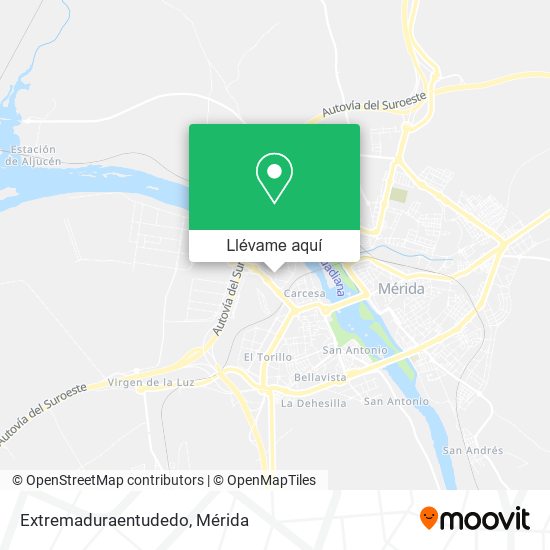 Mapa Extremaduraentudedo